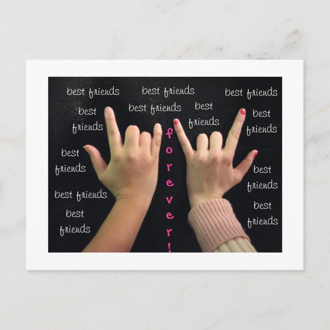 Die besten Freunde für immer! Postkarte (Vorderseite)