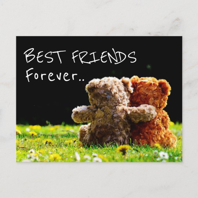 Die besten Freunde für immer Postkarte (Vorderseite)