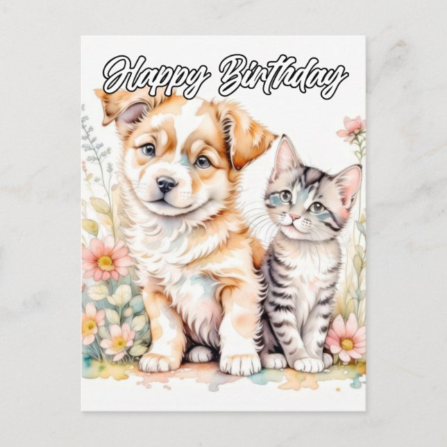 Die besten Freunde für immer Postkarte (Vorderseite)