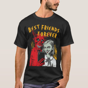 Die besten Freunde für immer Satanic Selfie Mädche T-Shirt