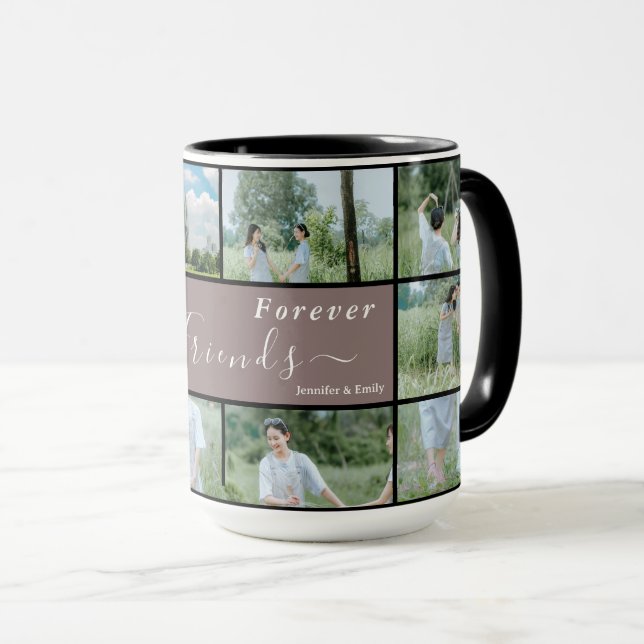 Die besten Freunde für immer - Tasse der FotoColla (VorderseiteRechts)