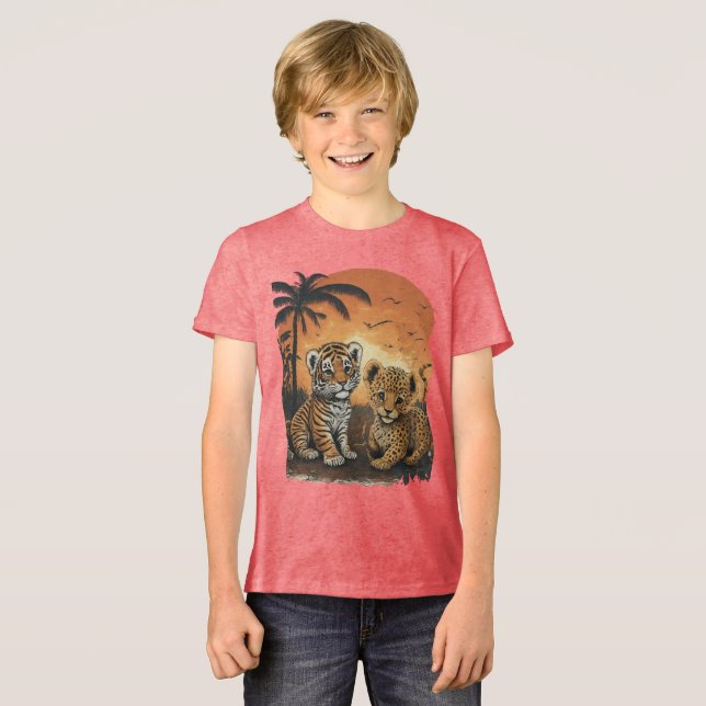 Die besten Freunde für immer Tri-Blend Shirt (Vorderseite voll)