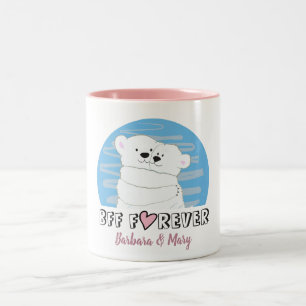 Die besten Freunde für immer Zweifarbige Tasse