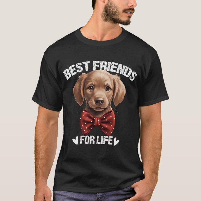 Die besten Freunde für Niedliche Welpe T-Shirt (Vorderseite)
