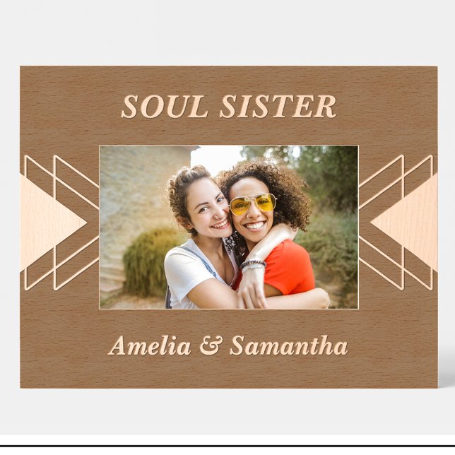 Die besten Freunde geometrische, benutzerdefiniert Geätzte Rahmen (Von Creator hochgeladen)