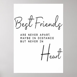 Die besten Freunde Geschenk für sie Poster