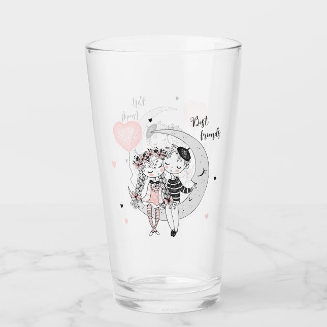 Die besten Freunde Glas (Vorderseite)