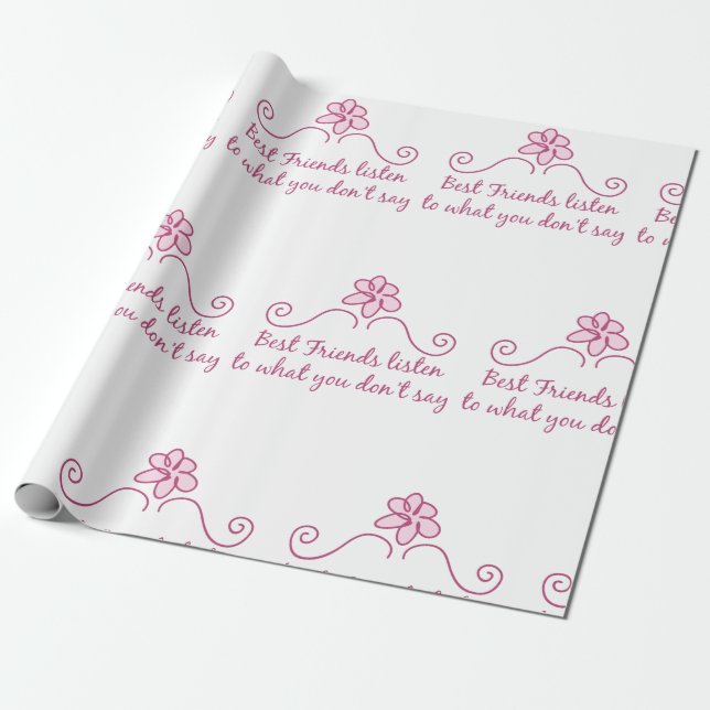 Die besten Freunde hören Geschenkpapier (Ungerollt)