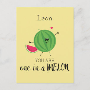 Die besten Freunde in einer Million Melon Niedlich Postkarte