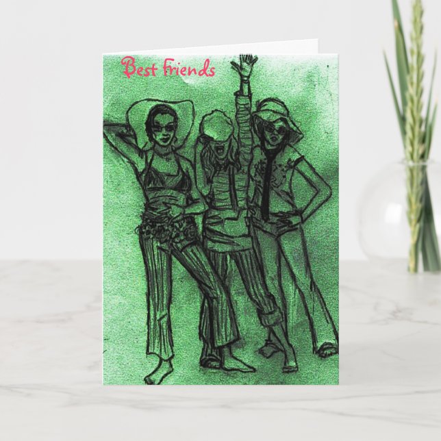 Die besten Freunde Karte (Vorderseite)
