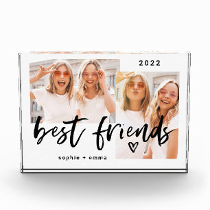 Die besten Freunde   Lässiges Skript und Zwei-Foto Fotoblock