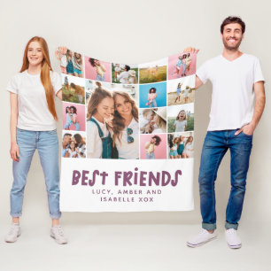 Die besten Freunde lila 15 Foto modern minimalisti Fleecedecke