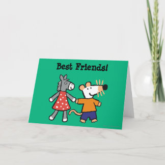 Die besten Freunde Maisy und Dotty Hold Hands Karte