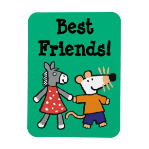 Die besten Freunde Maisy und Dotty Hold Hands Magnet