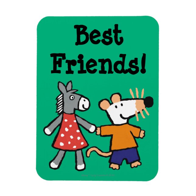 Die besten Freunde Maisy und Dotty Hold Hands Magnet (Vertikal)