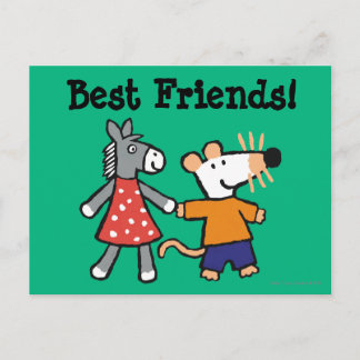 Die besten Freunde Maisy und Dotty Hold Hands Postkarte
