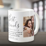 Die besten Freunde Modernes, elegantes Skriptangeb Kaffeetasse<br><div class="desc">Personalisieren Sie Ihre Lieblings-2-Fotos und den Namen und das Angebot Ihres besten Freundes,  um ein einzigartiges Geschenk zu schaffen. Ein perfekter Weg,  ihnen zu zeigen,  wie phantastisch sie jeden Tag sind. Entwickelt von Thisisnotme©</div>