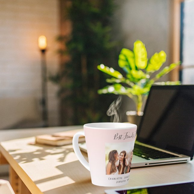 Die besten Freunde Rose Goldenes Foto Milchtasse (Von Creator hochgeladen)