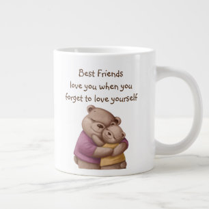 Die besten Freunde Teddy Bären Liebe Sie Inspirati Jumbo-Tasse
