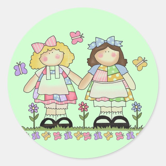 Die besten Freunde Tshirts und Geschenke Runder Aufkleber (Vorderseite)