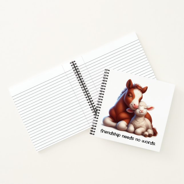Die besten Freunde von Foal & Lamm teilen einen Be Notizbuch (Innenseite)