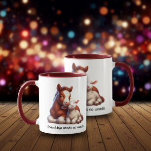 Die besten Freunde von Foal & Lamm teilen einen Be Tasse