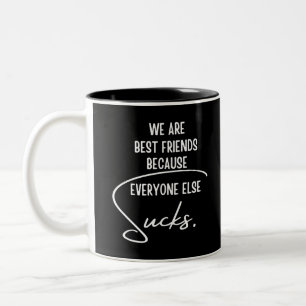 Die besten Freunde Zweifarbige Tasse