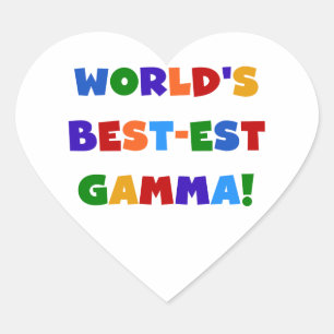 Die besten Gamma-Farben der Welt - Geschenke Herz-Aufkleber