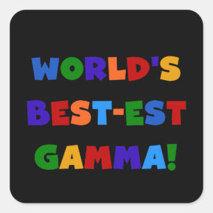 Die besten Gamma-Farben der Welt - Geschenke Quadratischer Aufkleber