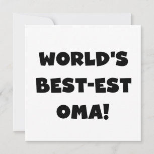 Die besten Geschenke der Welt aus Oma, Schwarz ode