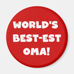Die besten Geschenke der Welt aus Oma, Schwarz ode Magnet