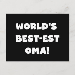 Die besten Geschenke der Welt aus Oma, Schwarz ode Postkarte