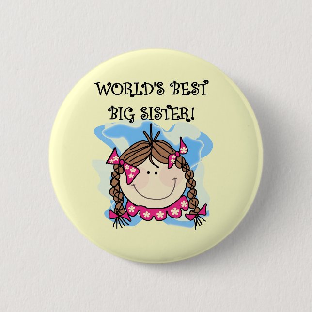 Die besten Geschenke und Geschenke der brünetten W Button (Vorderseite)