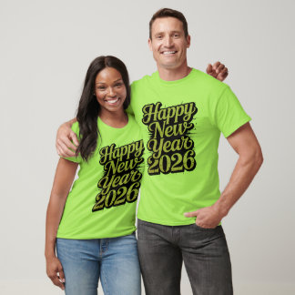 Die besten Glückwünsche zum neuen Jahr 2026 für Fr T-Shirt