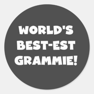 Die besten Grammy White T - Shirt und Geschenke de Runder Aufkleber
