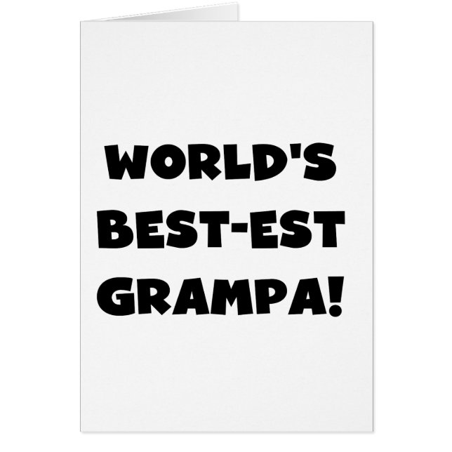 Die besten Grampa-T - Shirt der Black Text World g (Vorne)