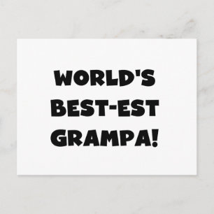 Die besten Grampa-T - Shirt der Black Text World g Postkarte