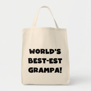 Die besten Grampa-T - Shirt der Black Text World g Tragetasche