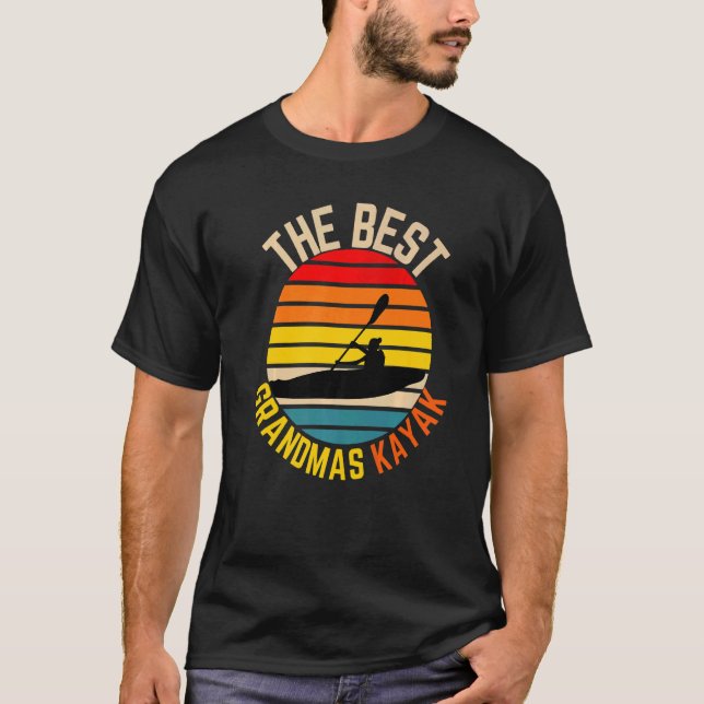 Die besten Grandmas Kayak Granny Kayaking Nana Vin T-Shirt (Vorderseite)