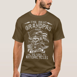 Die besten Grandpas haben Tattoos und Ride Motorrä T-Shirt