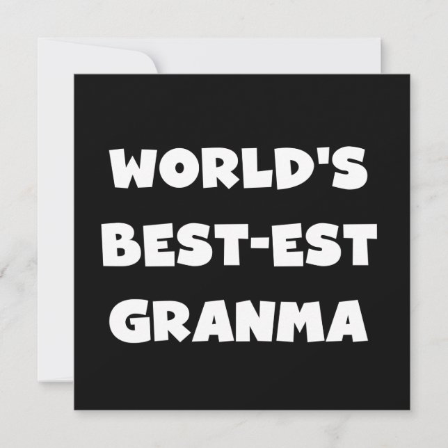 Die besten Granma Schwarz und Weiß der Welt (Vorderseite)
