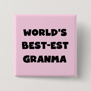 Die besten Granma Schwarz und Weiß der Welt Button