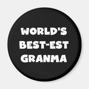 Die besten Granma Schwarz und Weiß der Welt Magnet
