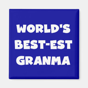 Die besten Granma Schwarz und Weiß der Welt Magnet