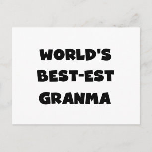 Die besten Granma Schwarz und Weiß der Welt Postkarte
