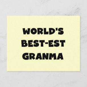 Die besten Granma Schwarz und Weiß der Welt Postkarte