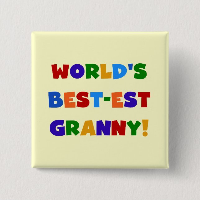 Die besten Granny-Bright-Farben der Welt Button (Vorderseite)