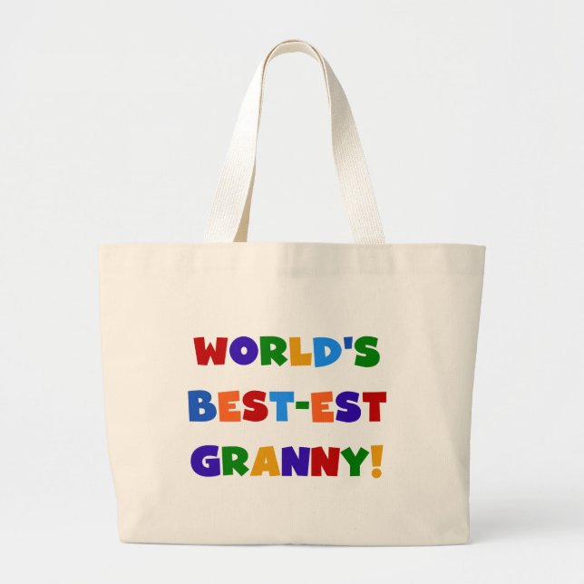 Die besten Granny-Bright-Farben der Welt Jumbo Stoffbeutel (Vorne)