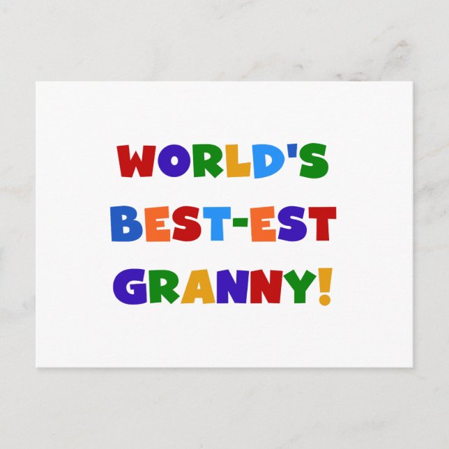 Die besten Granny-Bright-Farben der Welt Postkarte (Vorderseite)