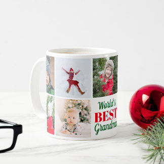 Die besten Großkinder der Welt 9 FotoCollage Kaffeetasse